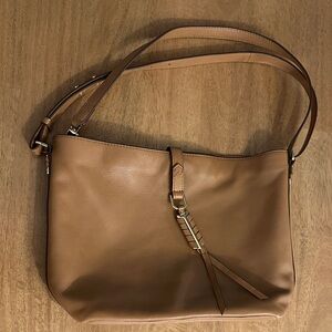Covet by Stella & Dot Tan Leather Shoulder Bag